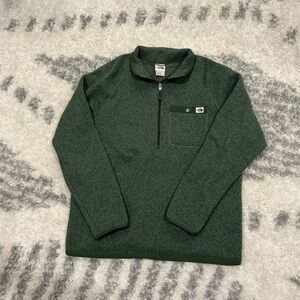 The North Face Forest Green Zip-Up Sweater